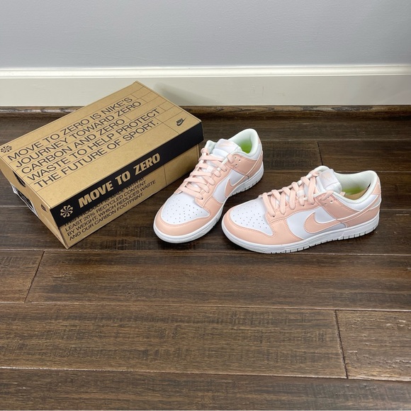 Nike Dunk Low Next Nature White/Pale Coral Sneakers New Woman size 6.5 - Picture 3 of 9